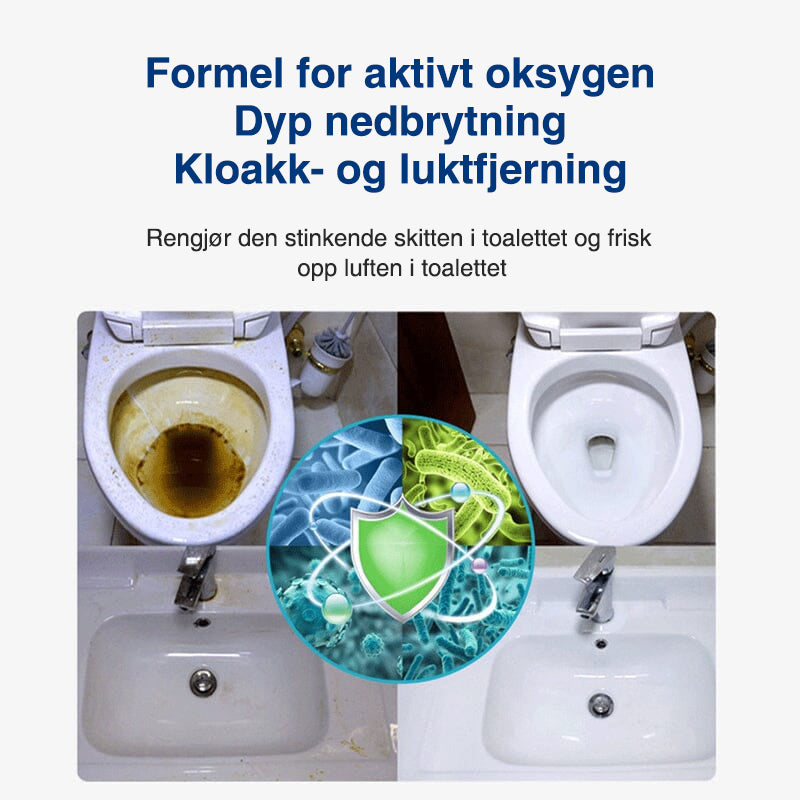 Toalett aktivt oksygenmiddel