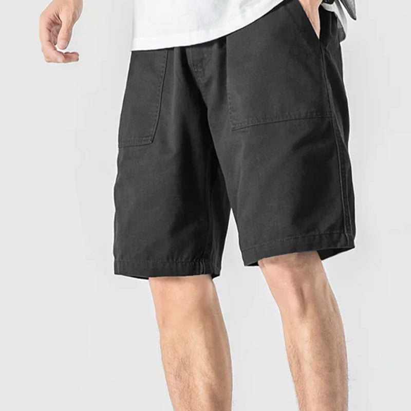 Lett bomulls cargo-shorts for menn