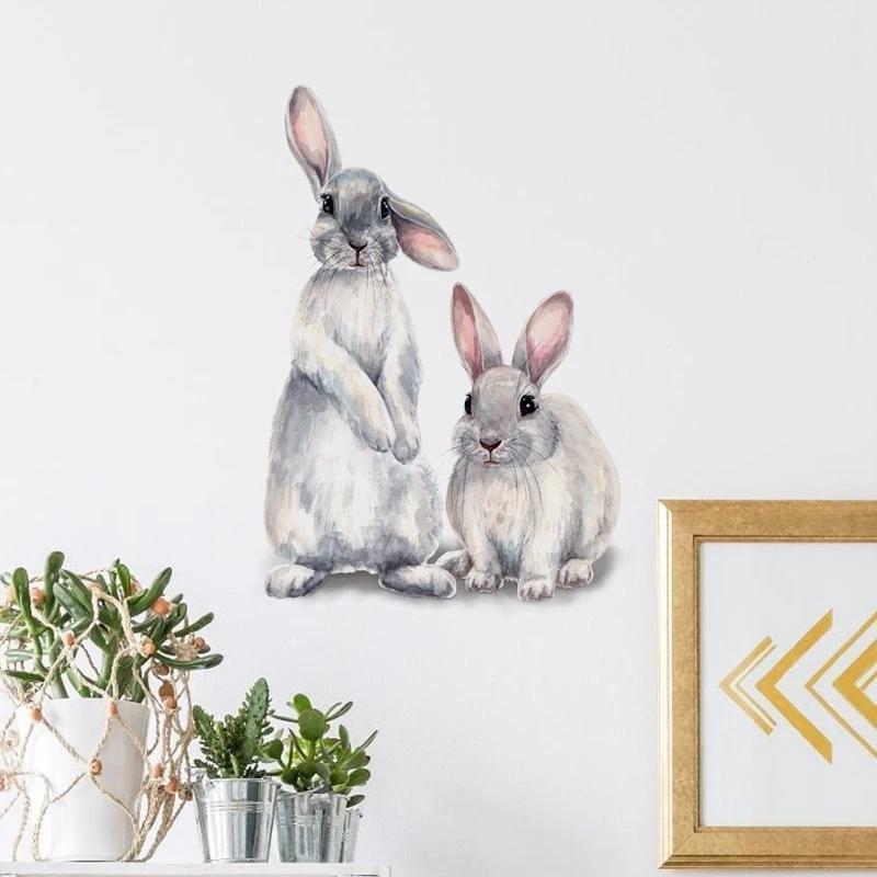 Søte kaniner veggklistremerke