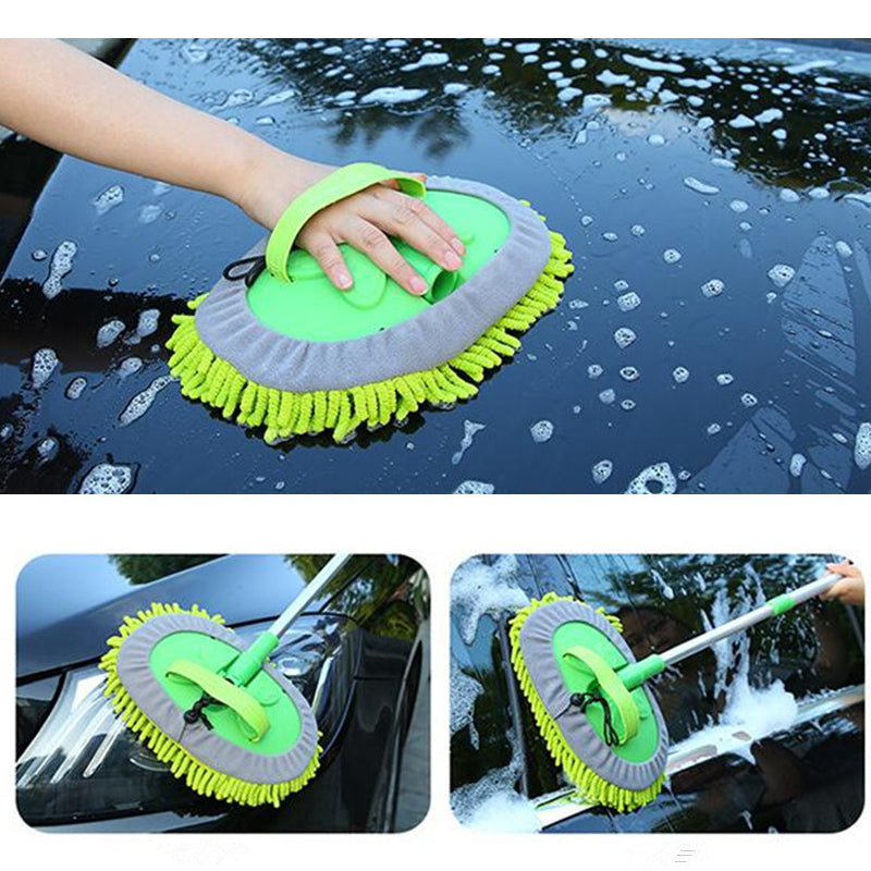 Bilvask Mopp med Håndtak med Justerbart Lengde