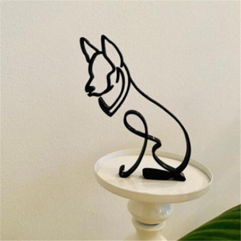 Hund minimalistisk kunst skulptur