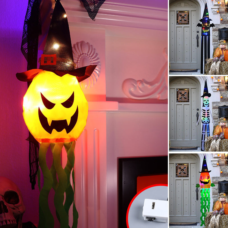 Halloween Dekorativ Lampe Veiviser Lue Hengende Lampe