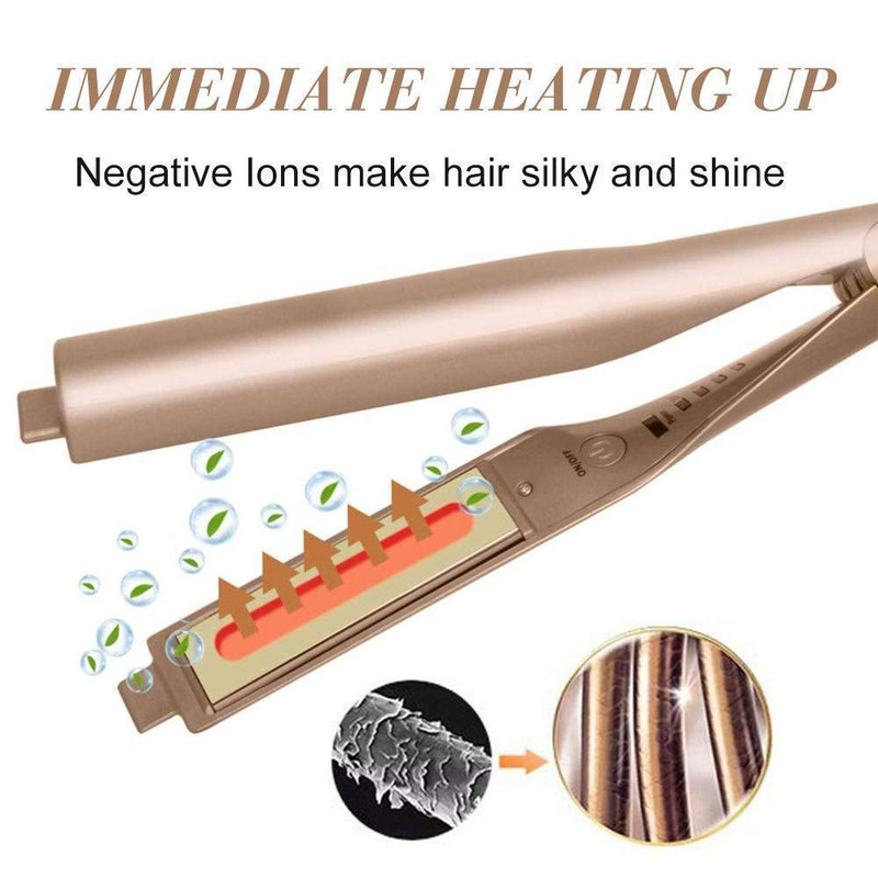 2-IN-1 Silky Hair Straightener & Curling Iron