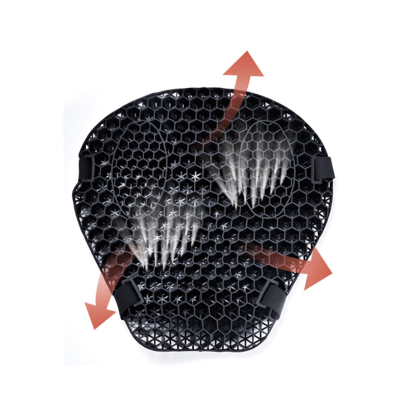 Honeycomb 3D pustende motorsykkelseteputetrekk
