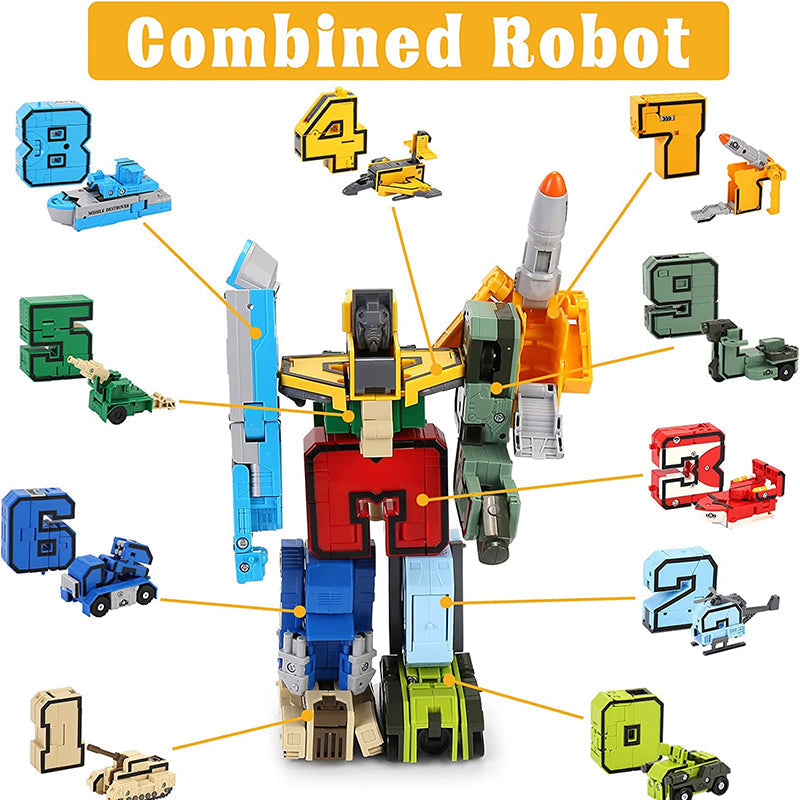 Leketøysdeformasjon Number Transform Robot