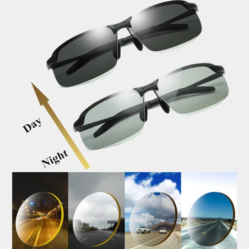 Photochromic solbriller for menn med antirefleks polarisert linse